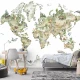Fototapet fara Imbinari Pentru Copii Harta Lumii cu Animale
