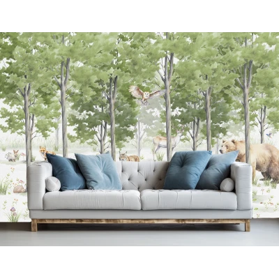 Fototapet fara imbinari pentru copii - Padure Fermecata Premier Decor
