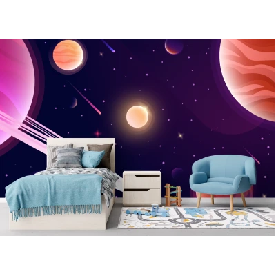 Fototapet fara Imbinari pentru copii Spatiul Cosmic Premier Decor
