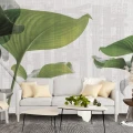 Fototapet fara Imbinari personalizat Green Leaf