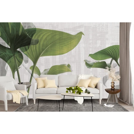 Fototapet fara Imbinari personalizat Green Leaf Premier Decor