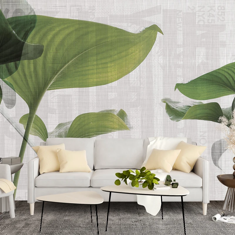 Fototapet fara Imbinari personalizat Green Leaf