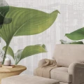 Fototapet fara Imbinari personalizat Green Leaf