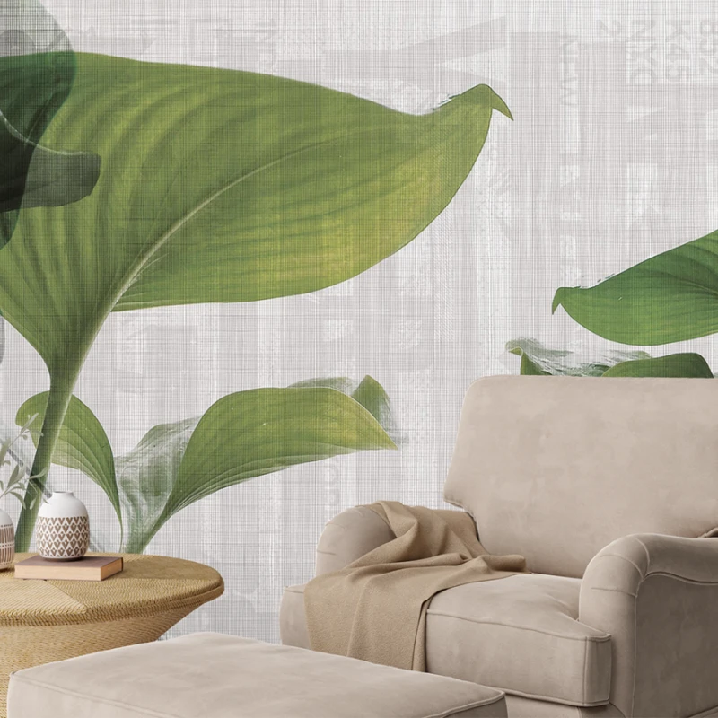 Fototapet fara Imbinari personalizat Green Leaf
