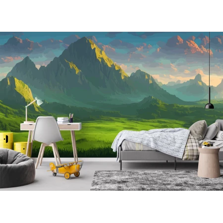 Fototapet Fara Imbinari Piesaj de Munte Premier Decor