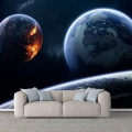 Fototapet fara imbinari planete