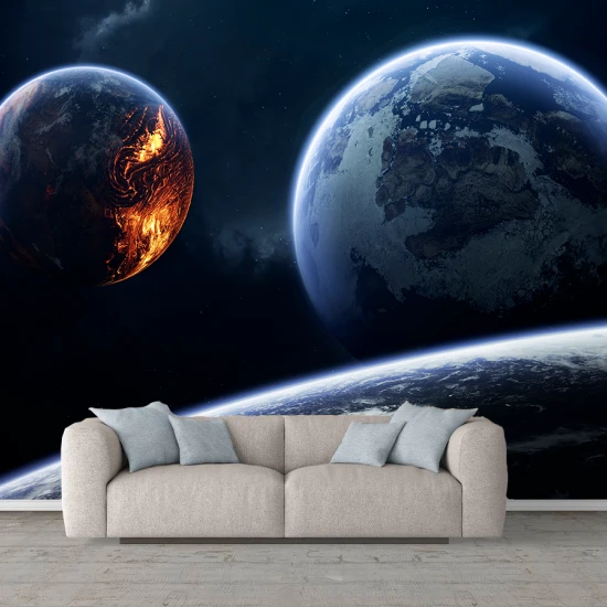 Fototapet fara imbinari planete Fototapet fara imbinari planete