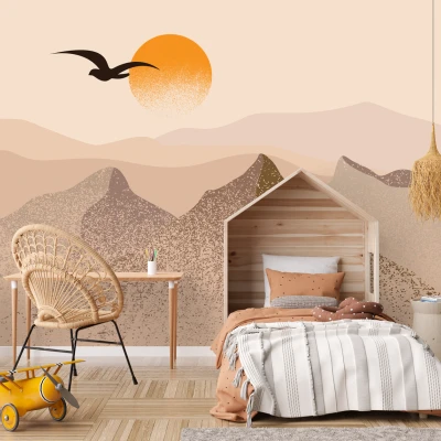 Fototapet fara imbinari Rasarit in Desert Premier Decor