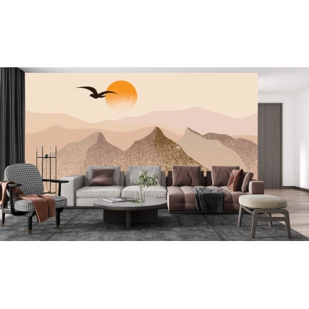 Fototapet fara imbinari Rasarit in Desert Premier Decor