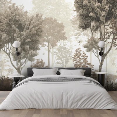 Fototapet fara imbinari Sepia Forest Premier Decor