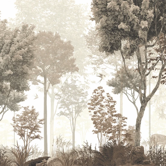 Fototapet fara imbinari Sepia Forest