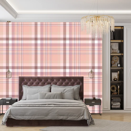 Fototapet fara imbinari Tip Burberry Roz