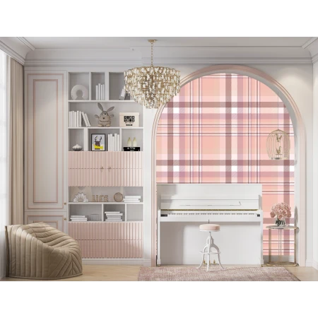 Fototapet fara imbinari Tip Burberry Roz Premier Decor