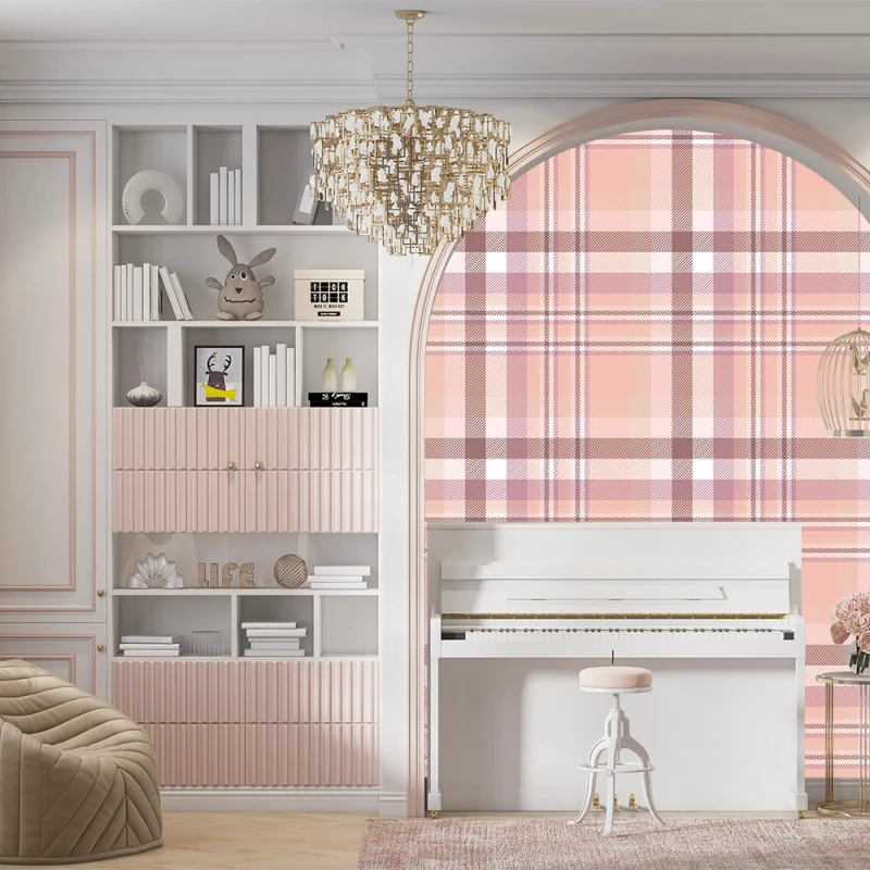Fototapet fara imbinari Tip Burberry Roz