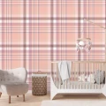 Fototapet fara imbinari Tip Burberry Roz