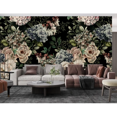 Fototapet Fara Imbinari Trandafiri Baroque Living si Dormitor Premier Decor
