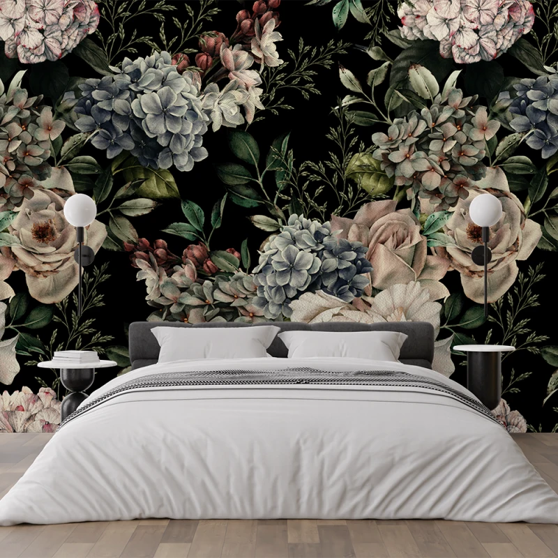 Fototapet Fara Imbinari Trandafiri Baroque Living si Dormitor