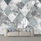 Fototapet fara Imbinarie Peisaj Padure Cu frome Geometrice Grunge pe Textura de Ciment Fototapet fara Imbinarie Peisaj Padure Cu frome Geometrice Grunge pe Textura de Ciment