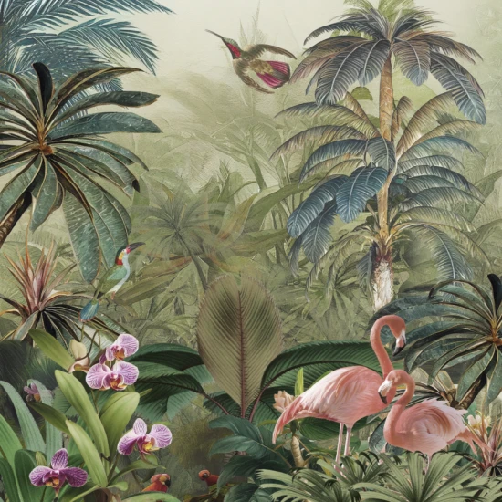 Fototapet fara imbinari Flamingo Dream