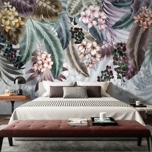 Fototapet fara imbinari Flori Tropicale