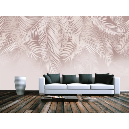 Fototapet fara imbinari textura canvas Frunze Abstract