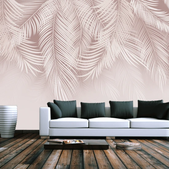 Fototapet fara imbinari textura canvas Frunze Abstract