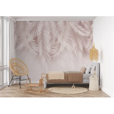 Fototapet fara imbinari textura canvas Frunze Abstract Premier Decor