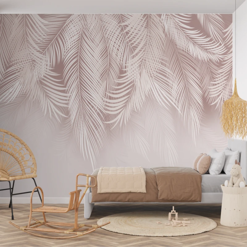 Fototapet fara imbinari textura canvas Frunze Abstract