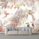Fototapet Frunze Tropicale - Oază Exotică în Dormitor sau Living