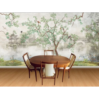 Fototapet fara imbinari Birdsong On A Quiet Morning Premier Decor