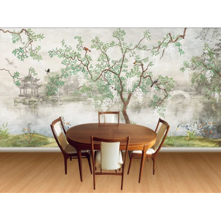 Fototapet fara imbinari Birdsong On A Quiet Morning Premier Decor