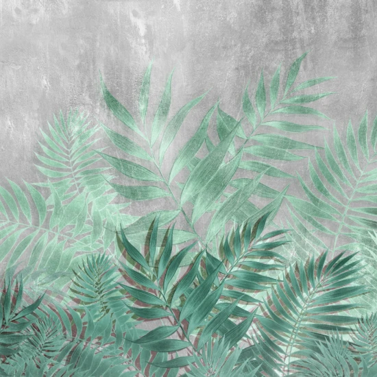 Fototapet fara imbinari The Misty Tropical Leaves