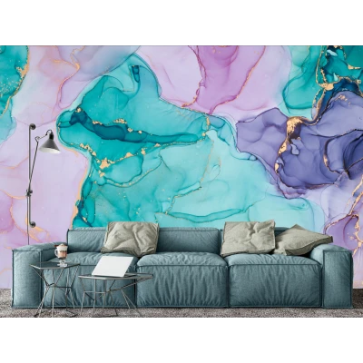 Fototapet fara imbinari Dream Colorful Fluid Art Premier Decor