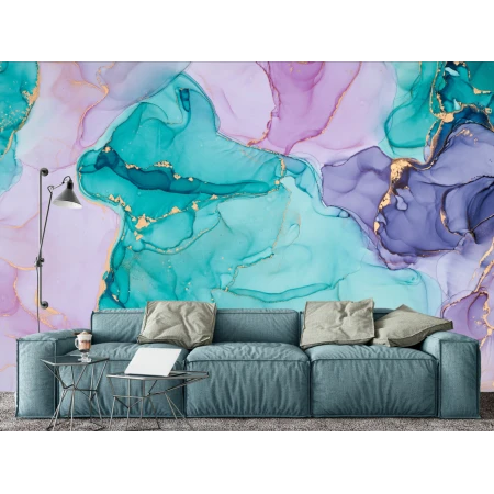 Fototapet fara imbinari Dream Colorful Fluid Art Premier Decor