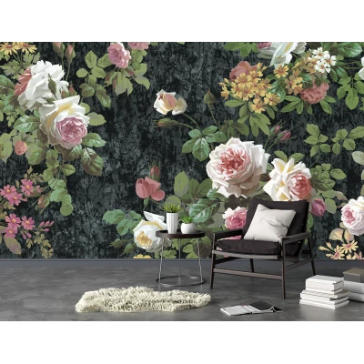 Fototapet Living si Dormitor - Pastel Roses Premier Decor
