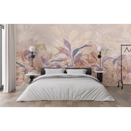 Fototapet personalizat fara Imbinari Frunze Abstract Colorate Premier Decor