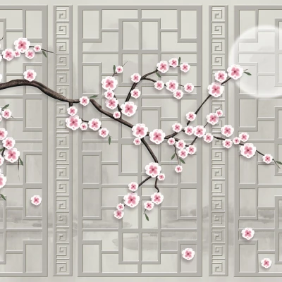 Fototapet pesonalizat fara imbinari Japan Abstract Premier Decor