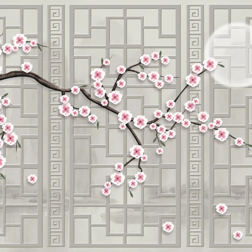 Fototapet pesonalizat fara imbinari Japan Abstract