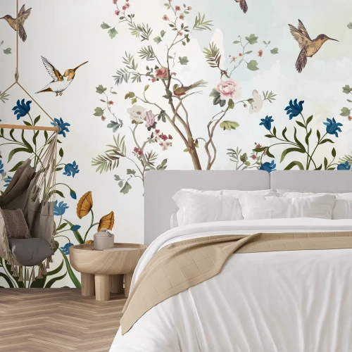 Fototapet Pictură Florală 3D  - Simfonia Naturii