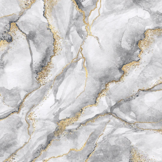 Fototapet fara imbinari Fluid Art Gold And Gray