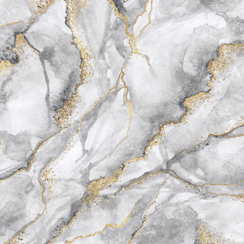 Fototapet fara imbinari Fluid Art Gold And Gray