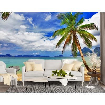 Fototapet Plaja 3D - Adaugă Relaxare și Lumină în Living și Dormitor Premier Decor