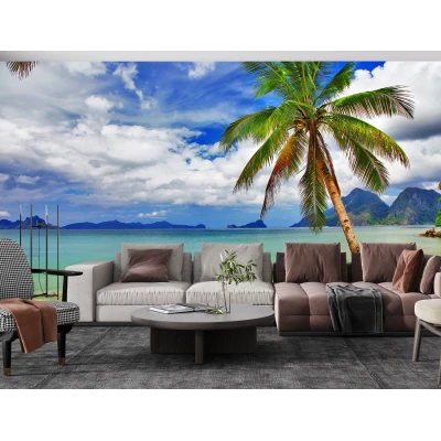 Fototapet Plaja 3D - Adaugă Relaxare și Lumină în Living și Dormitor Premier Decor