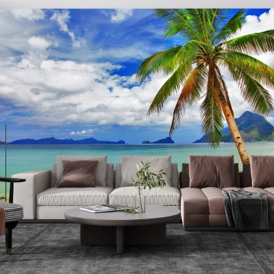 Fototapet Plaja 3D - Adaugă Relaxare și Lumină în Living și Dormitor Premier Decor