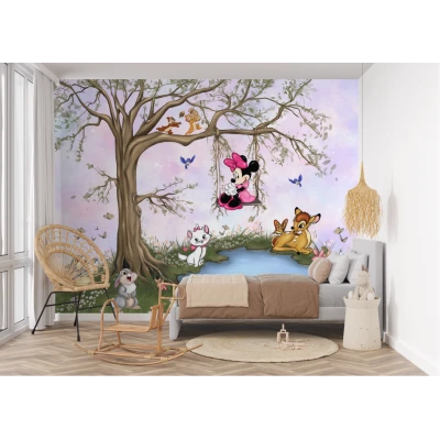 Fototapet fara imbinari Sweet Dream Friends on Pink Premier Decor
