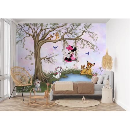 Fototapet fara imbinari Sweet Dream Friends on Pink