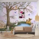 Fototapet fara imbinari Sweet Dream Friends on Pink