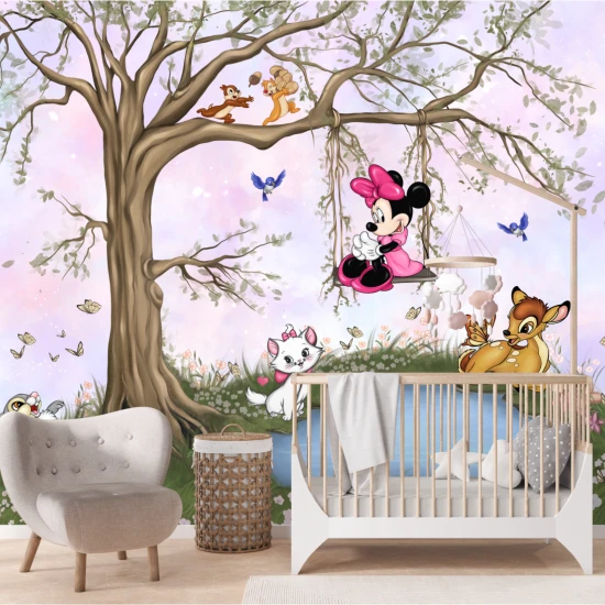Fototapet fara imbinari Sweet Dream Friends on Pink