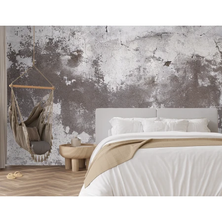 Fototapet Textura Beton Modern pentru Dormitor și Living - Alb Negru Grunge