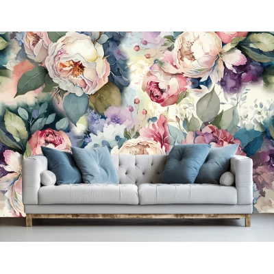 Fototapet Trandafiri 3D pentru Dormitor și Living Premier Decor